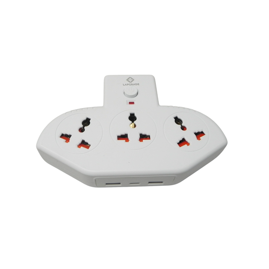 LAPGRADE 2500W Universal Power Hub (with usb and type-c ports)