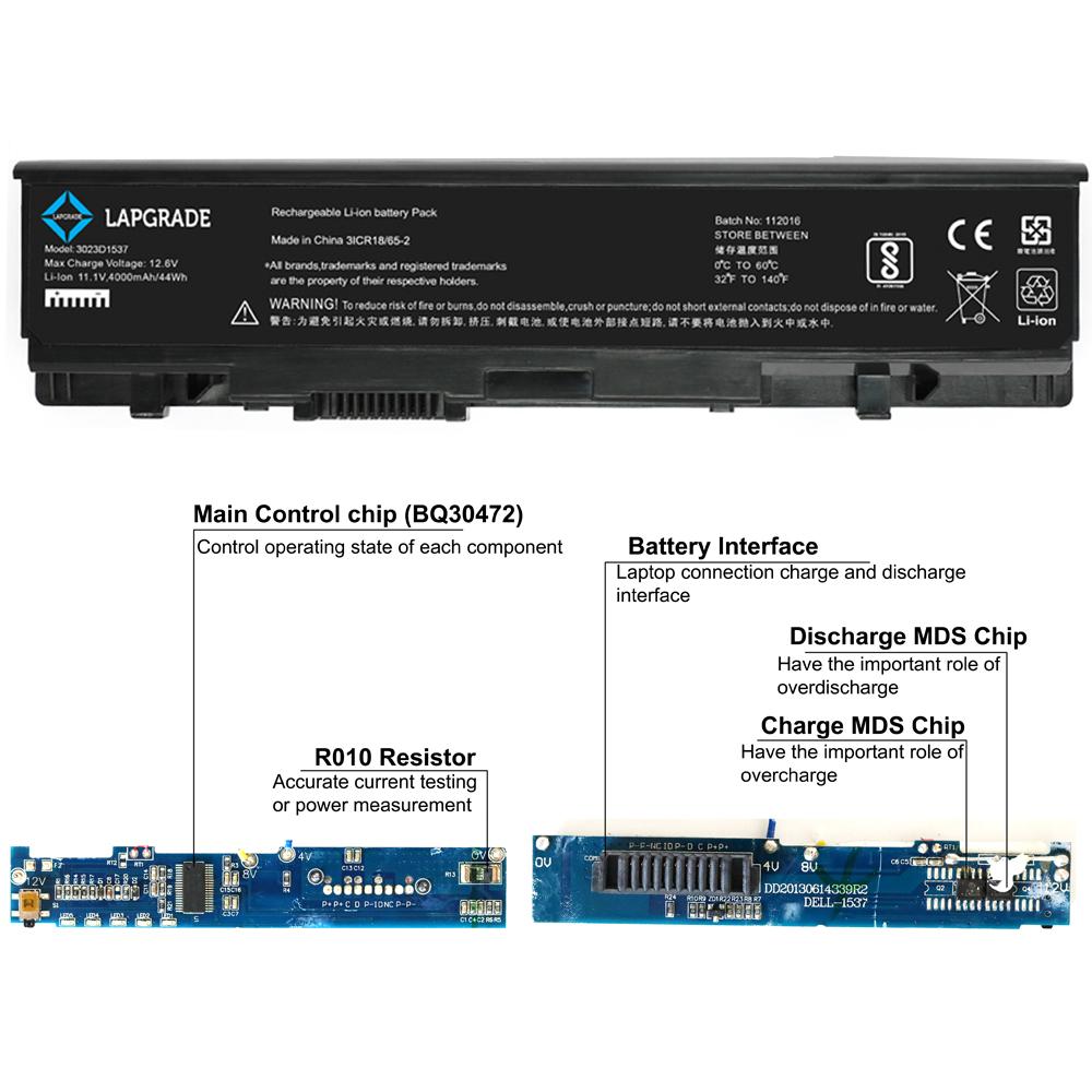 Lapgrade Battery for Dell Studio 15 1535 1536 Series