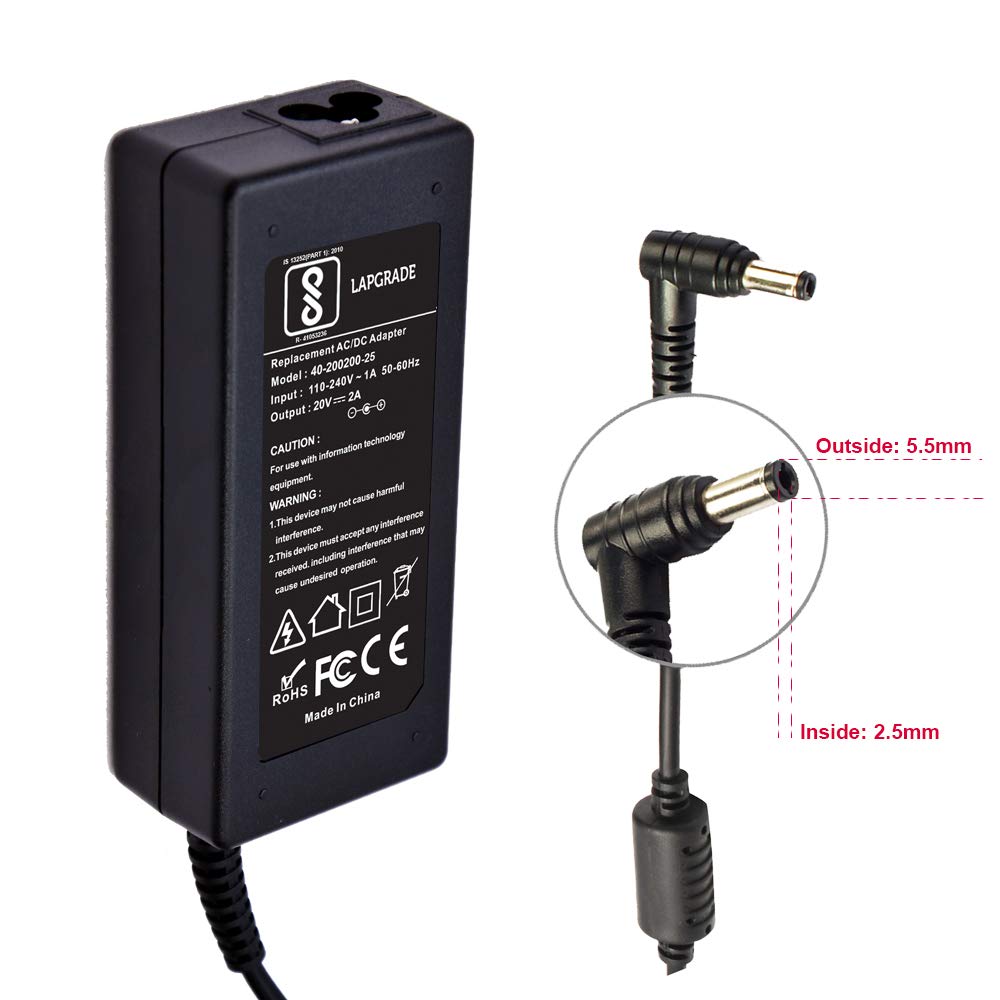 LAPGRADE 20V 2A Adapter Charger for MSI Wind Series