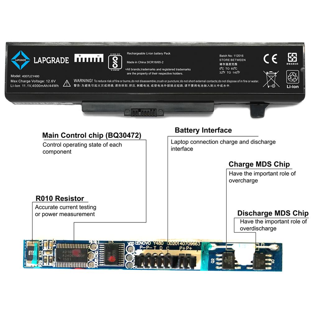 Lapgrade Battery for Lenovo Ideapad B480 B485 B490 Series