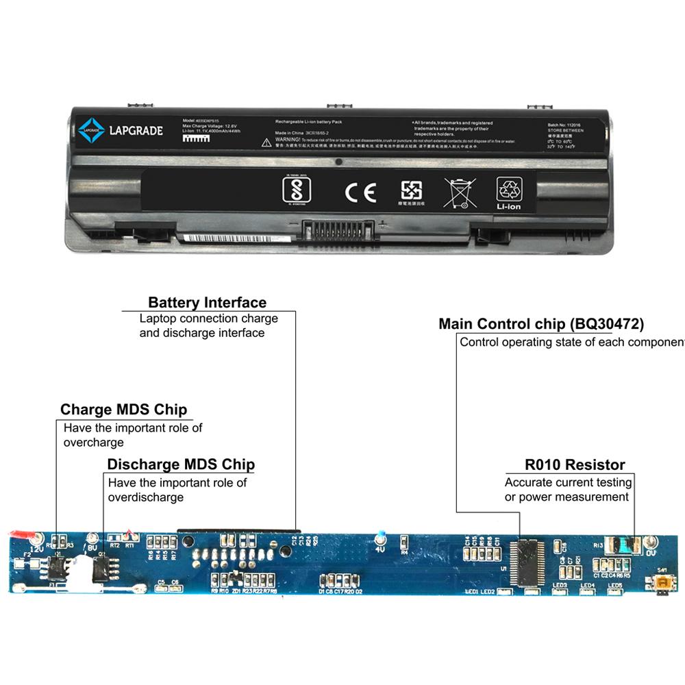 Lapgrade Battery for Dell XPS 14 XPS 15 XPS 17 Series