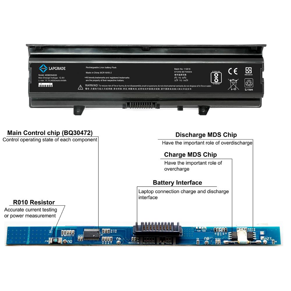 Lapgrade Battery for Dell Inspiron 14V 14VR Series