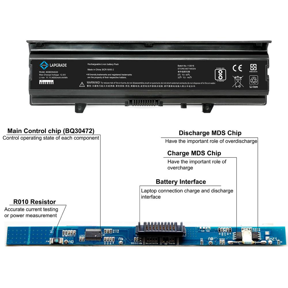 Lapgrade Battery for Dell Inspiron M4010 N4020 N4030 Series