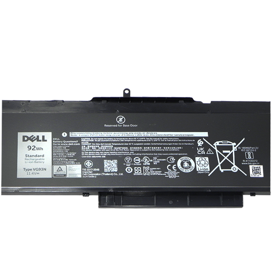 Dell Original 6 Cell 11.1V 92WHr Laptop Battery for Precision 3520, 3530