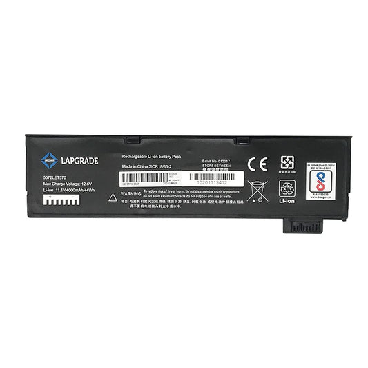 Lapgrade Battery for Lenovo T470 T570 6 cell Battery