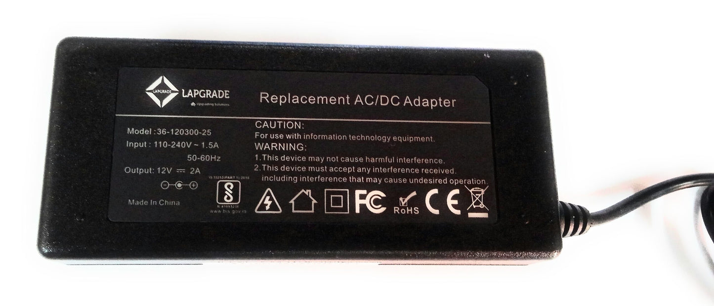 Lapgrade Adapter for Microsoft 12V 2A 24W 5 pin