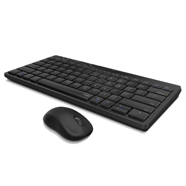 Rapoo 8000M Multi-Mode Keyboard & Mouse Bluetooth 3.0/4.0 Wireless 2.4 GHz 1300 DPI Combo, 3 Years Warranty -Black