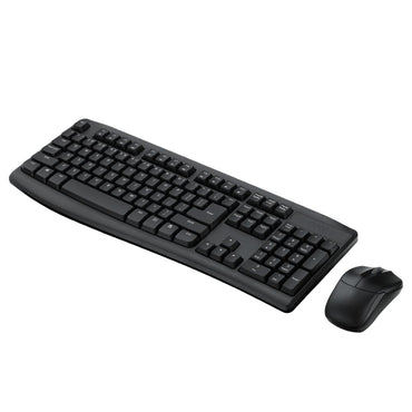 Rapoo X1800Pro 2.4G Wireless Keyboard and Mouse Combo with Spill-resistant and Multimedia hotkeys Design for Laptops Desktops PC