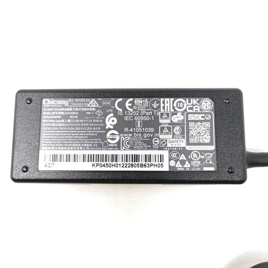 Acer 20V 2.25A 45W Type C Adapter-KP.0450H.012/KP.04503.014