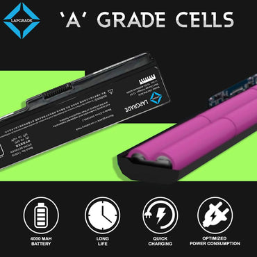 Lapgrade Battery for Toshiba Satellite L600, L630, L635, L640, L645, L650, L655, L670 L675 Series