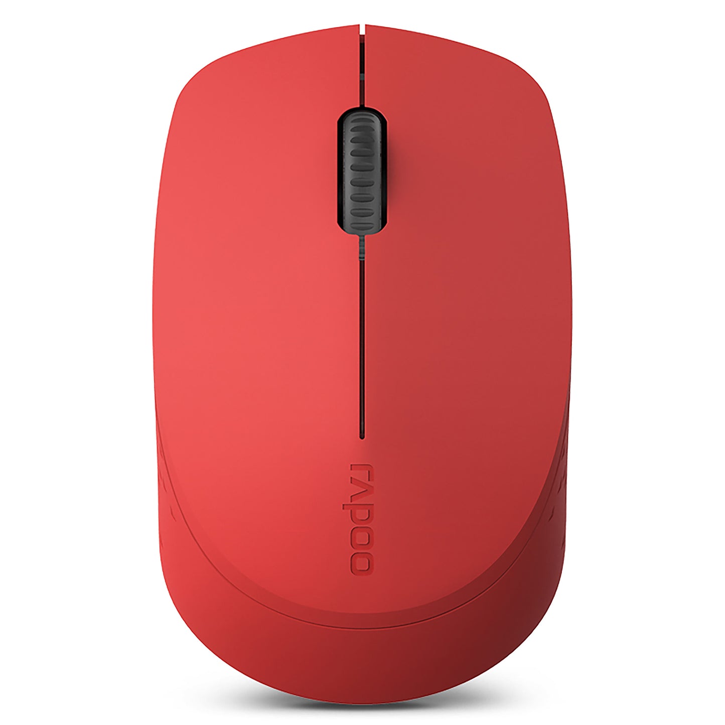 Rapoo M100 Ultra Silent Wireless Mouse With Bluetooth Multi-Device Connectivity Upto 3 Devices, Ergonomic Design, 1300 DPI & 10 Meter Range for PC/Laptop/MacBook/Tablet Phones, 3 Years Warranty - Red