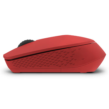 Rapoo M100 Ultra Silent Wireless Mouse With Bluetooth Multi-Device Connectivity Upto 3 Devices, Ergonomic Design, 1300 DPI & 10 Meter Range for PC/Laptop/MacBook/Tablet Phones, 3 Years Warranty - Red