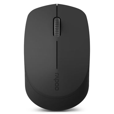 Rapoo M100 Ultra Silent Wireless Mouse With Bluetooth Multi-Device Connectivity Upto 3 Devices, Ergonomic Design, 1300 DPI & 10 Meter Range for PC/Laptop/MacBook/Tablet Phones, 3 Years Warranty - Drak Grey