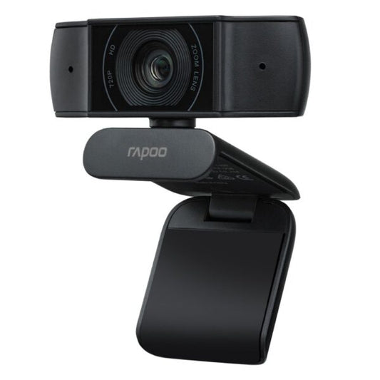 RAPOO C200 USB Computer Camera, Built-in Dual Noise Reduction Mics, 89-degree Wide Angle, Plug and Play, for Zoom/Skype/Teams, Conferencing and Video Calls