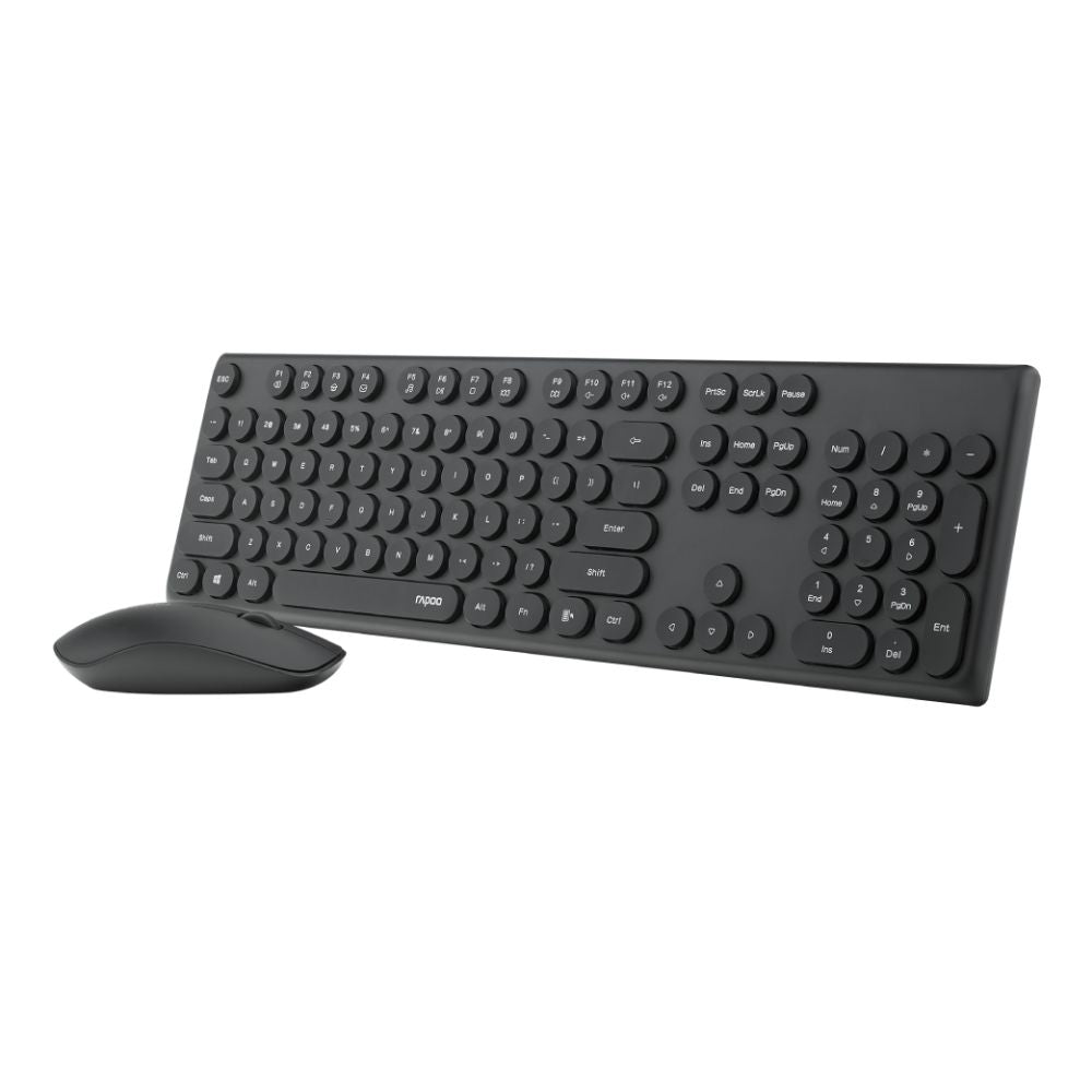 Rapoo X260 Wireless Keyboard and Mouse Combo set 2.4 Ghz with Type Writer Key