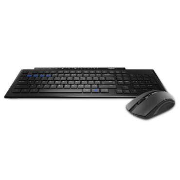 Rapoo 8210M Multi-Mode Keyboard & Mouse Bluetooth 3.0/4.0 Wireless 2.4 GHz 1300 DPI Combo-Black