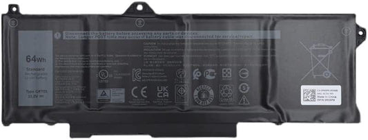 Dell Original 4 Cell 12.2V 64WHr Laptop Battery for Latitude 5521 Precision 3470
