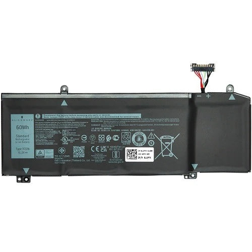 Dell Original 4 Cell 15.2V 60WHr Laptop Battery for Alienware M15 M17 R3 Precision 5550