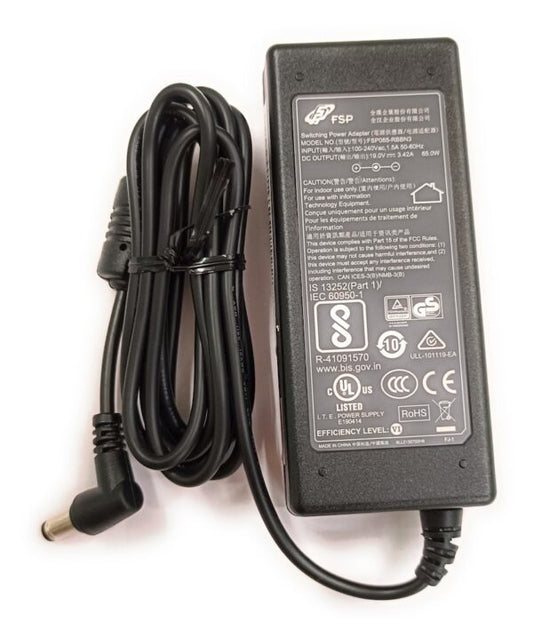 Acer 19V 3.42A 65W Adapter for TravelMate P2 TMP2510-G2-MG, TMP253-M, TMP257-MG, TMP258-MG, TMP259-G2-MG, TMP259-MG