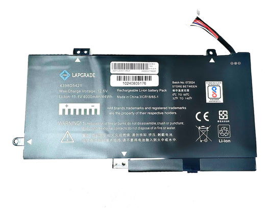 Lapgrade Battery For HP X360 330 G1 11.4V 3400mAh Series-LE03XL