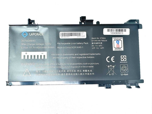 Lapgrade Battery For HP Omen 15-AX000NA Pavilion 15-BC000NE Series 11.55V 3500mAh -TE03XL