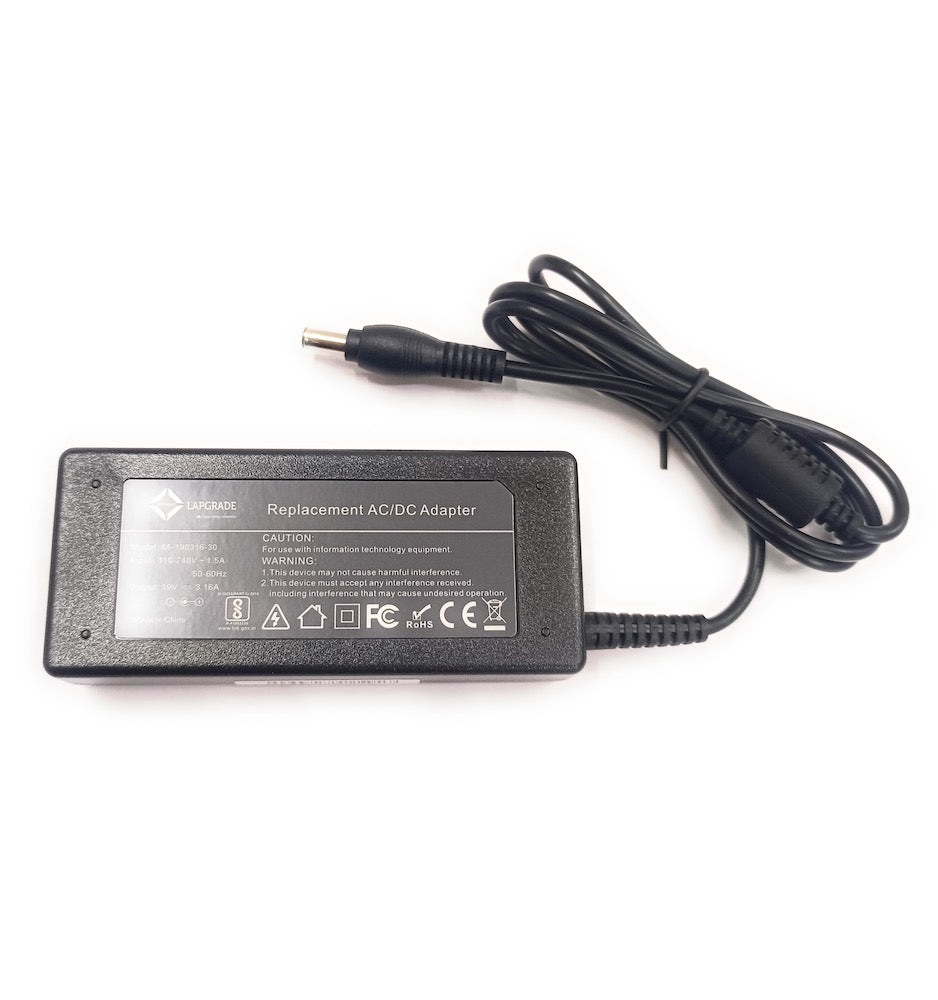 LAPGRADE 19V 3.16A Adapter Charger for Samsung P27 P28 P28G P29 P30 P35 P40R P40