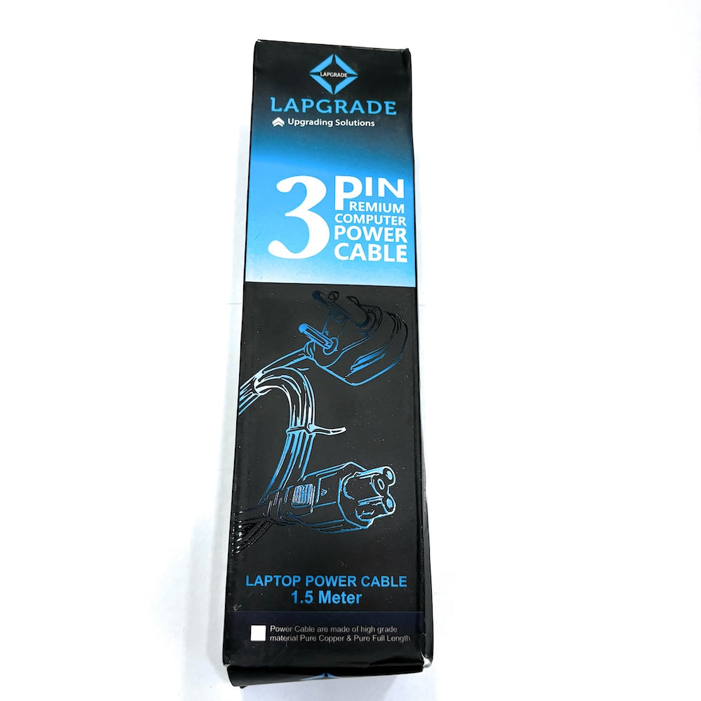 Lapgrade Laptop Power Cable- 3pin