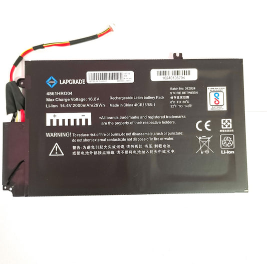 Lapgrade Battery For Hp Envy Touchsmart 4 Envy 4 4-1000 Series-EL04XL