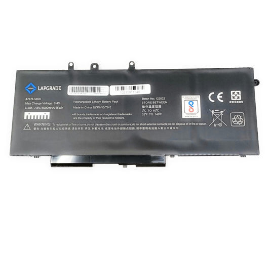 Lapgrade Battery For Dell Latitude E5480 4 Cell 68WH Battery-GJKNX