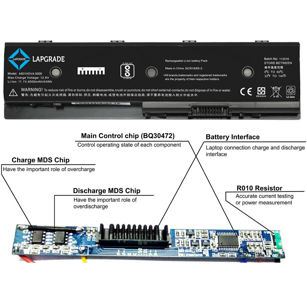 Lapgrade Battery for HP Envy DV4 DV6 M6 Series