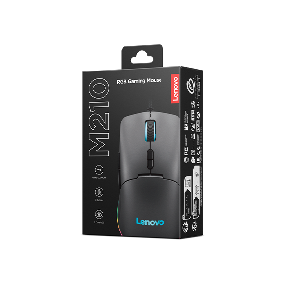 Lenovo M210 RGB Gaming Wired USB Mouse-GY51M74265