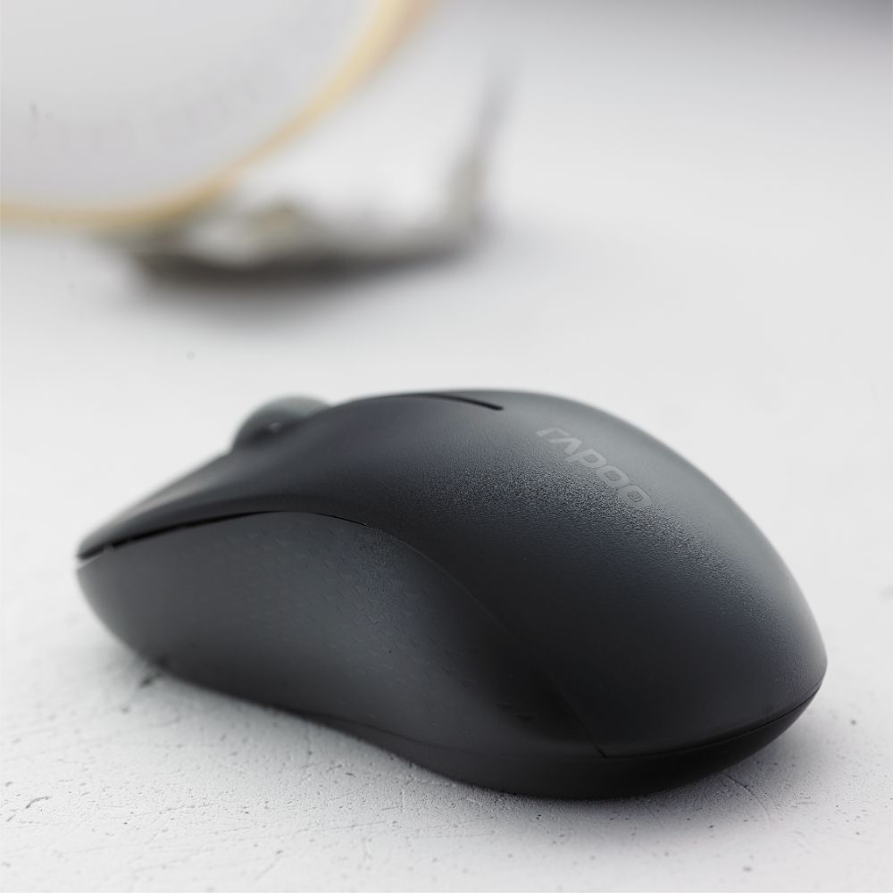RAPOO M160 Multimode (Bluetooth) 3.0 4.0 & wireless 2.4 GHz with USB Nano Receiver,1300PI Optical Tracking, Ambidextrous.