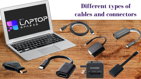Different types of cables and connectors
