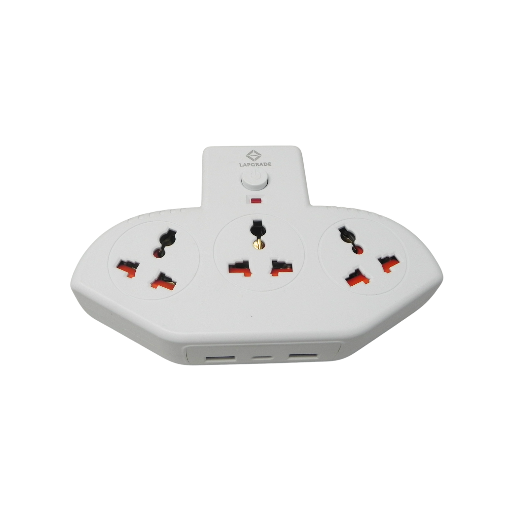 LAPGRADE 2500W Universal Power Hub (with usb and type-c ports)