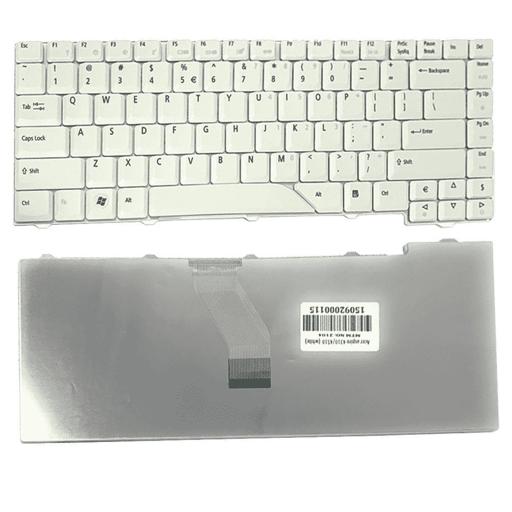 Lapgrade Acer Aspire 6920, 7520 Series White Laptop Keyboard
