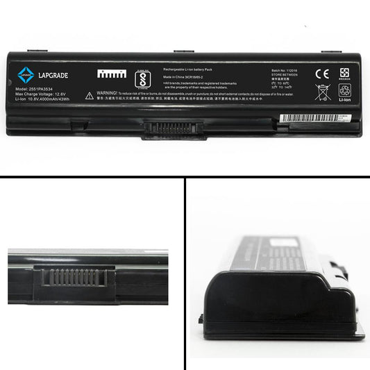Lapgrade Battery for Toshiba Satellite M200 M205 M206 M207 M208 M209 M211 M215 M216 Series