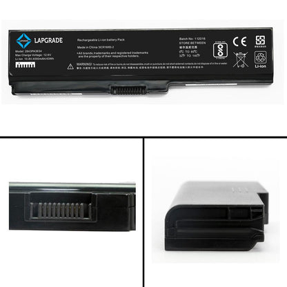 Lapgrade Battery for Toshiba Satellite L600, L630, L635, L640, L645, L650, L655, L670 L675 Series