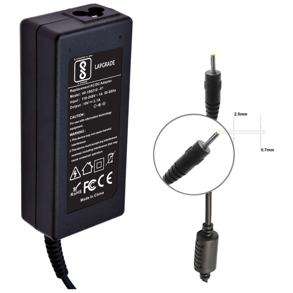 LAPGRADE Adapter Charger for Asus Eee PC 1101HA Series