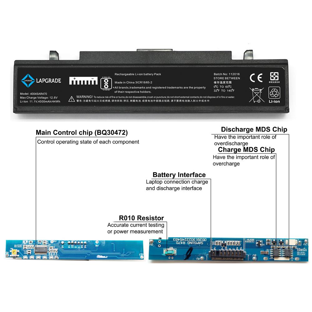 Lapgrade Battery for Samsung R540 R560 R610 R700 R710 R718 R720 R780 Series
