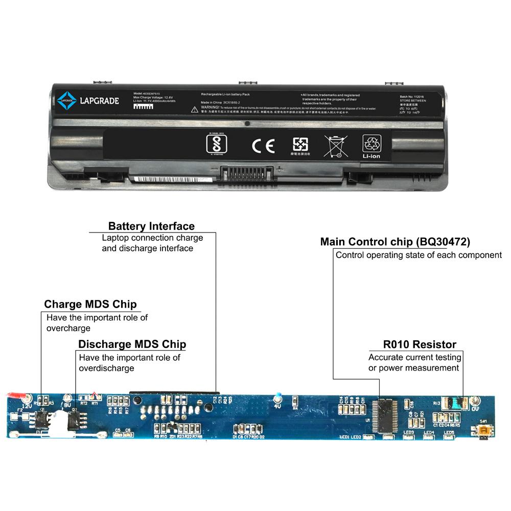 Lapgrade Battery for Dell XPS L401x L501x L502x L701x L702x Series