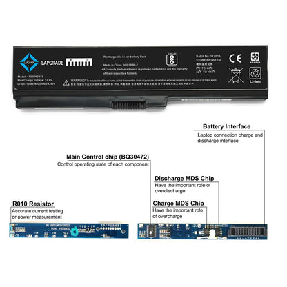 Lapgrade Battery for Toshiba Satellite M300 M301 M302 M305 M306 M307 M308 M310 Series
