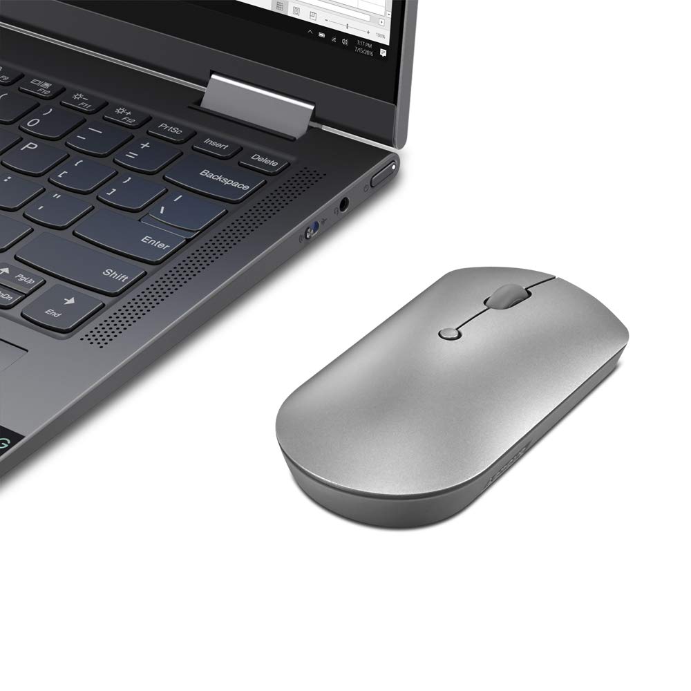 Lenovo 600 Bluetooth, Silent Mouse, Portable, Dongle-Free Multi-Device connectivity via Bluetooth 5.0 with Microsoft Swift Pair | DPI up to 2400