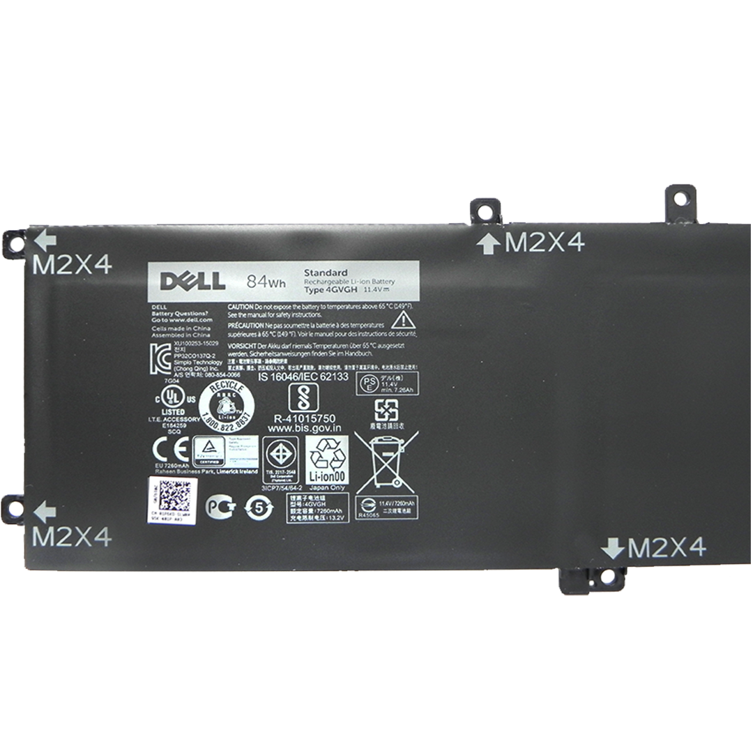 Dell Original 6 Cell 11.4V 84WHr Laptop Battery for Precision 5510, M5510