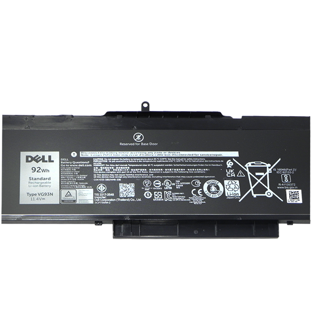 Dell Original 6 Cell 11.1V 92WHr Laptop Battery for Latitude 5580, 5591