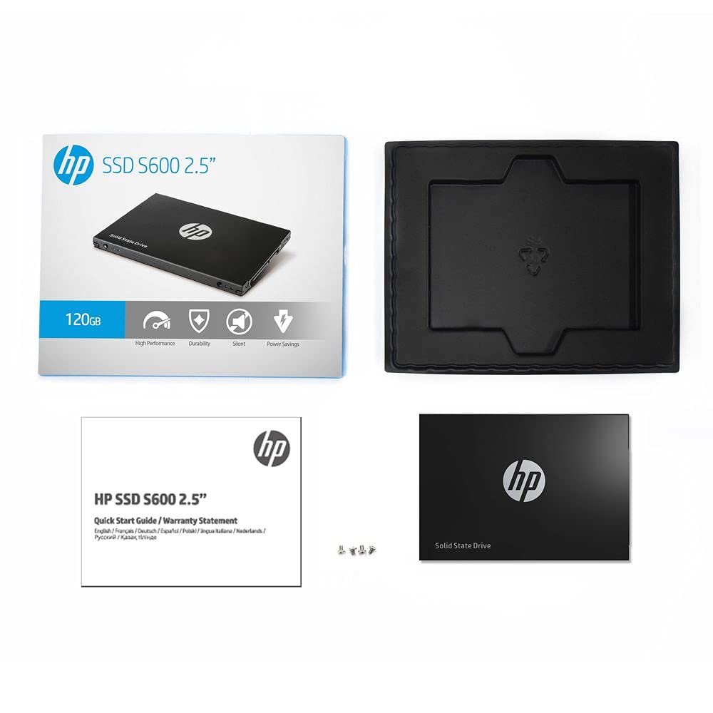 HP S600 2.5 120GB SATA III 3D NAND Internal Solid State Drive (SSD)-4FZ32AA
