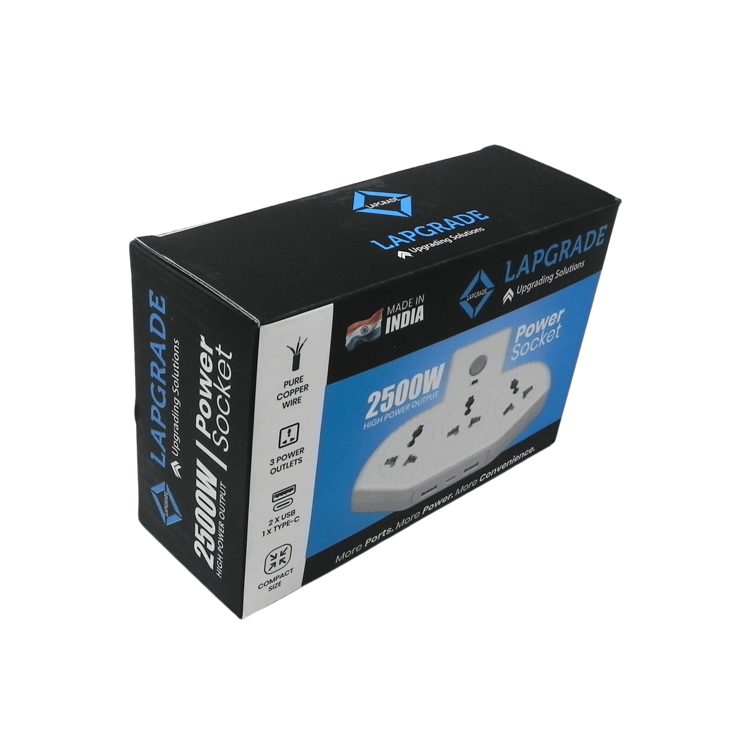 LAPGRADE 2500W Universal Power Hub (without usb and type-c ports)