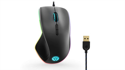 Lenovo Legion M500 RGB Gaming Mouse, (Black with Iron Grey Cover)