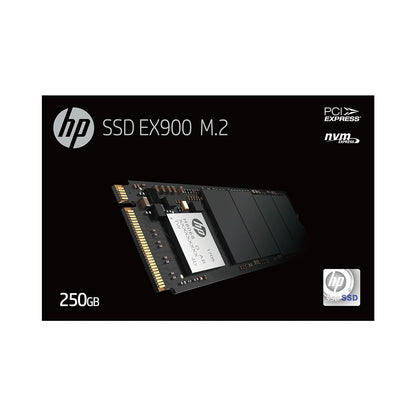 HP EX900 M.2 250GB PCIe 3.0 x4 NVMe 3D TLC NAND Internal Solid State Drive (SSD)-2YY43AA