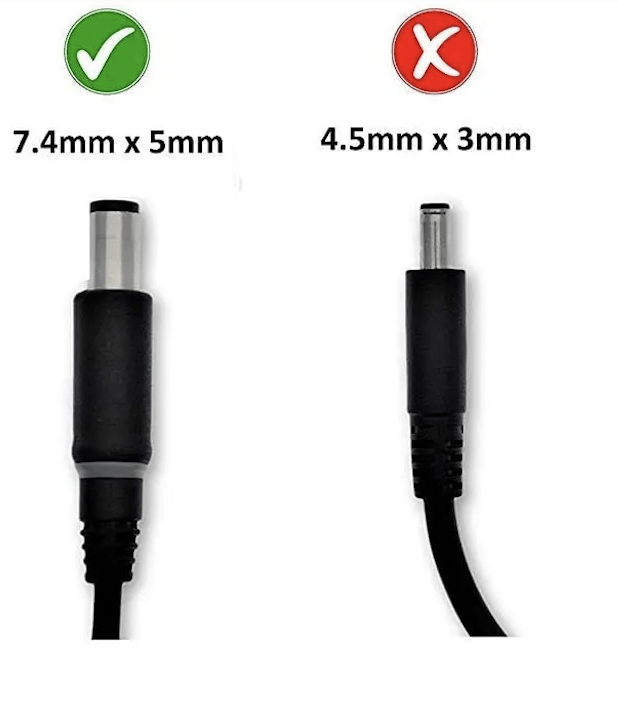 Dell Original 90W 7.4 mm Pin Slim Adapter Charger for Studio XPS 1640, XPS 1645, XPS 1647, XPS 14Z L4112Z