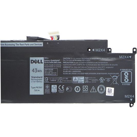 Dell Original 4 Cell 7.6V 43WHr Laptop Battery for P67G, P67G001 Series